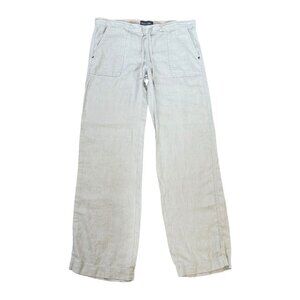 Michael Stars Natural Beachy Linen Pants in Beige Size Medium